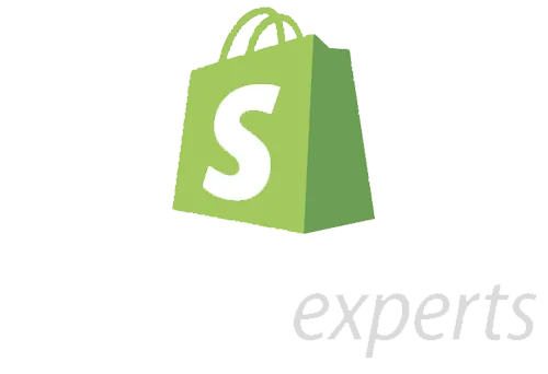Shopify Experts logo featuring a green shopping bag with an S and the word experts.