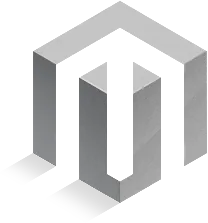 Magento Silver logo with a stylized geometric 'M' and 'T' design.