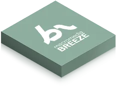 Green square box with a white stylized 'b' and text reading 'maricontour BREEZE'.