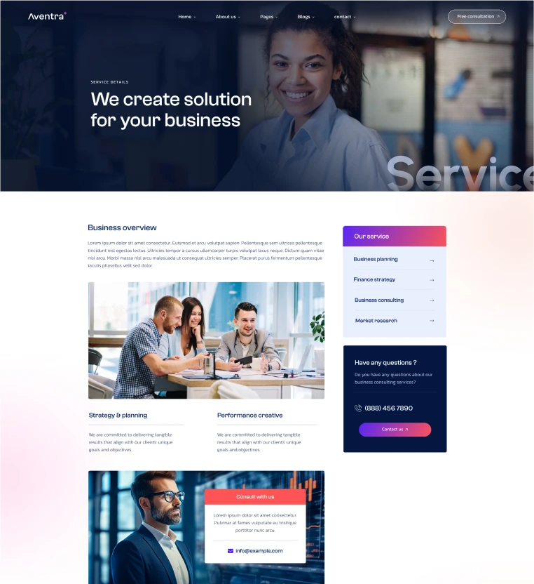 service page