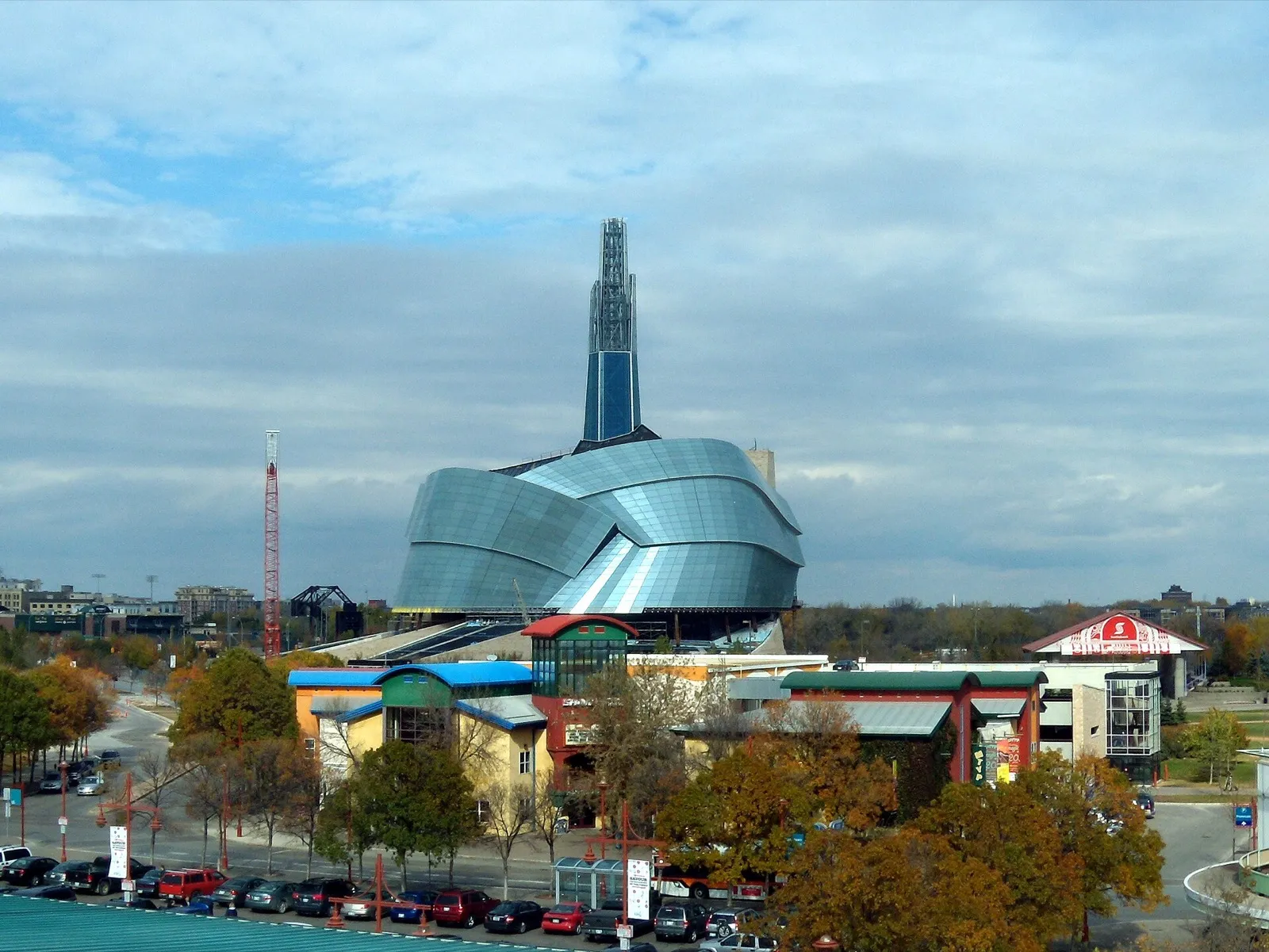 Canadian Museum for Human Rights at The Forks in Winnipeg, Manitoba
