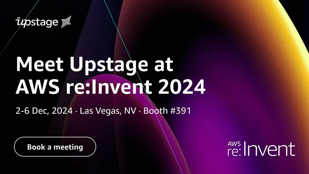 Meet Upstage at AWS re:Invent 2024