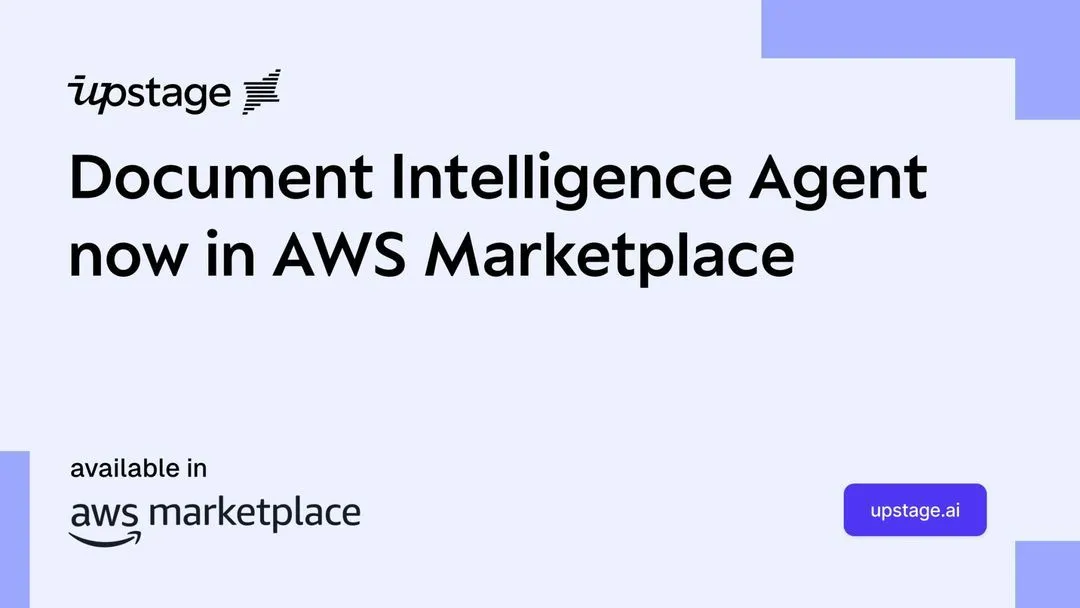 Document Intelligence now available in the new AWS Marketplace AI Agents and Tools category