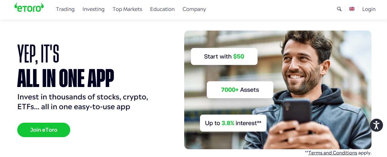 etoro - Best Paper Trading App