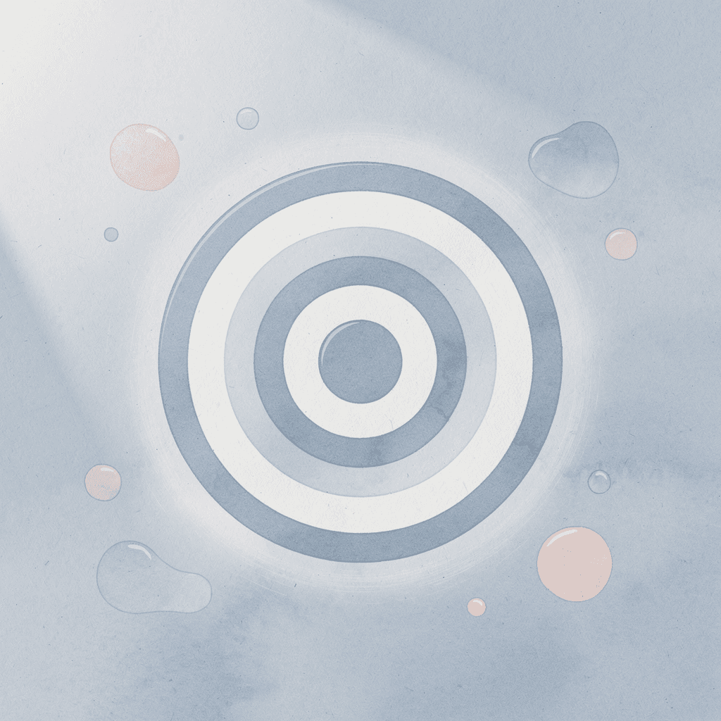 Target icon representing focused evaluation on beginner needs