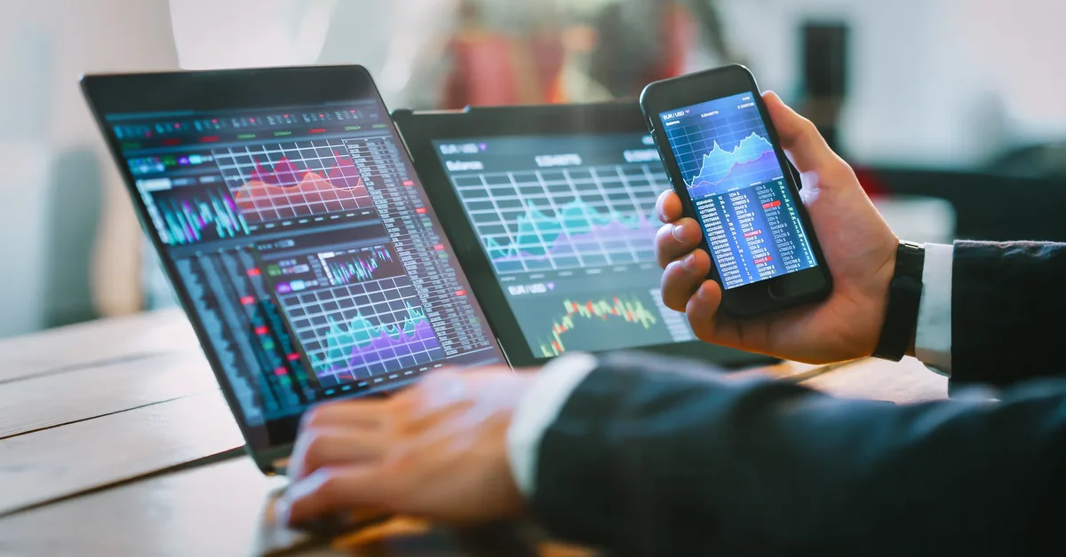 Trading and finance concept illustration — how to practice crypto trading with fake money