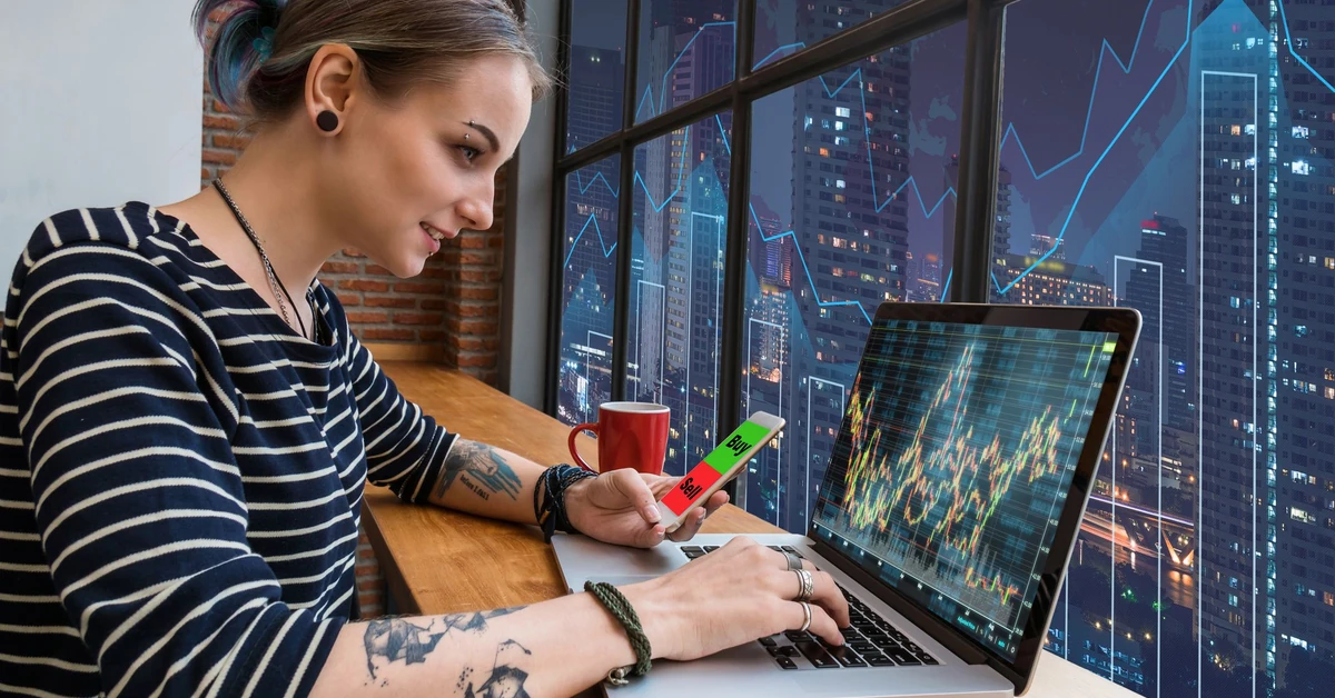 Trading and finance concept illustration — pros and cons of forex trading