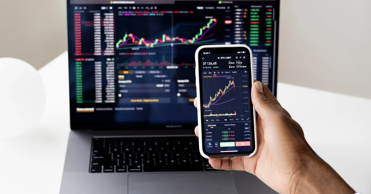 Trading and finance concept illustration — best timeframe for swing trading
