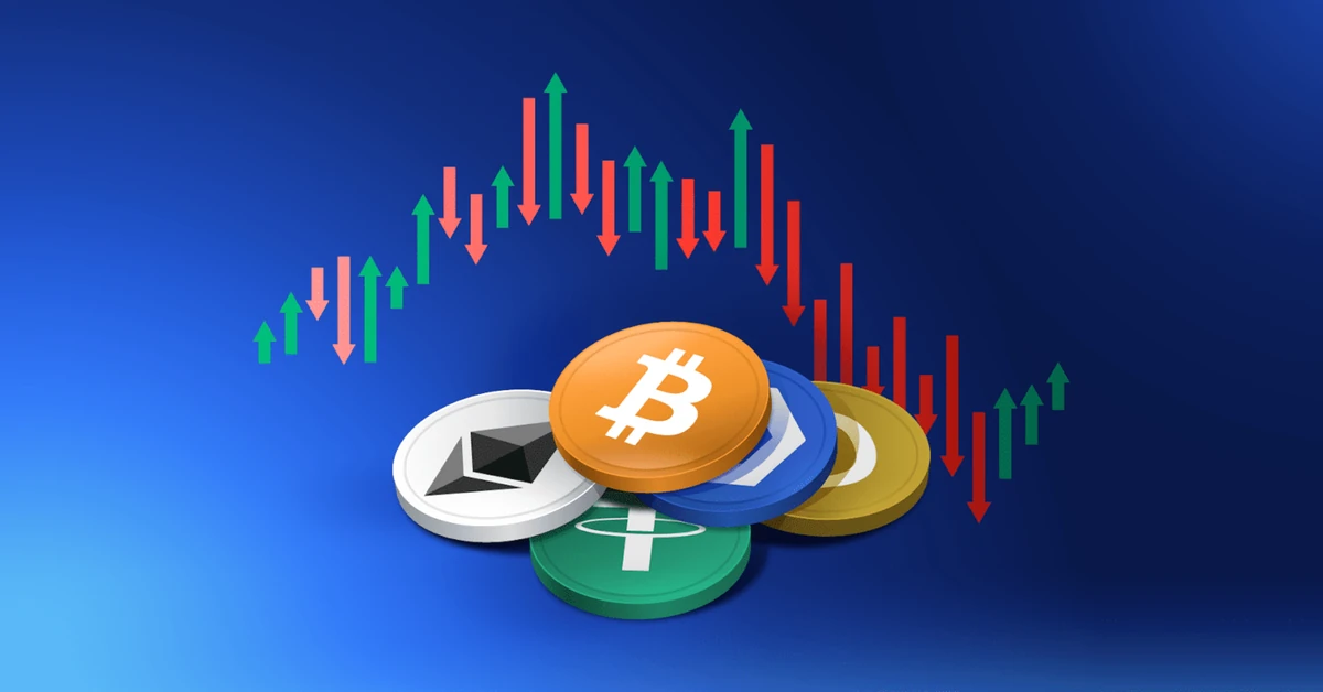 Trading and finance concept illustration — best cryptos for day trading