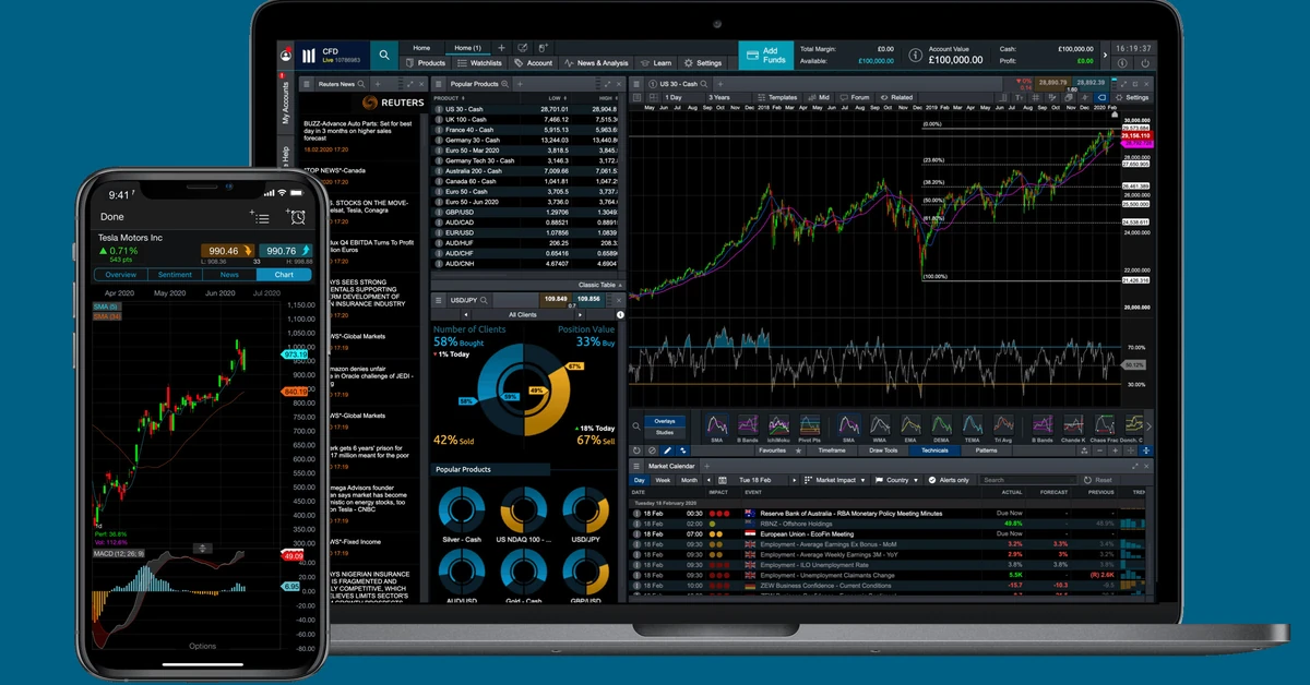 Trading and finance concept illustration — how to open a cfd account