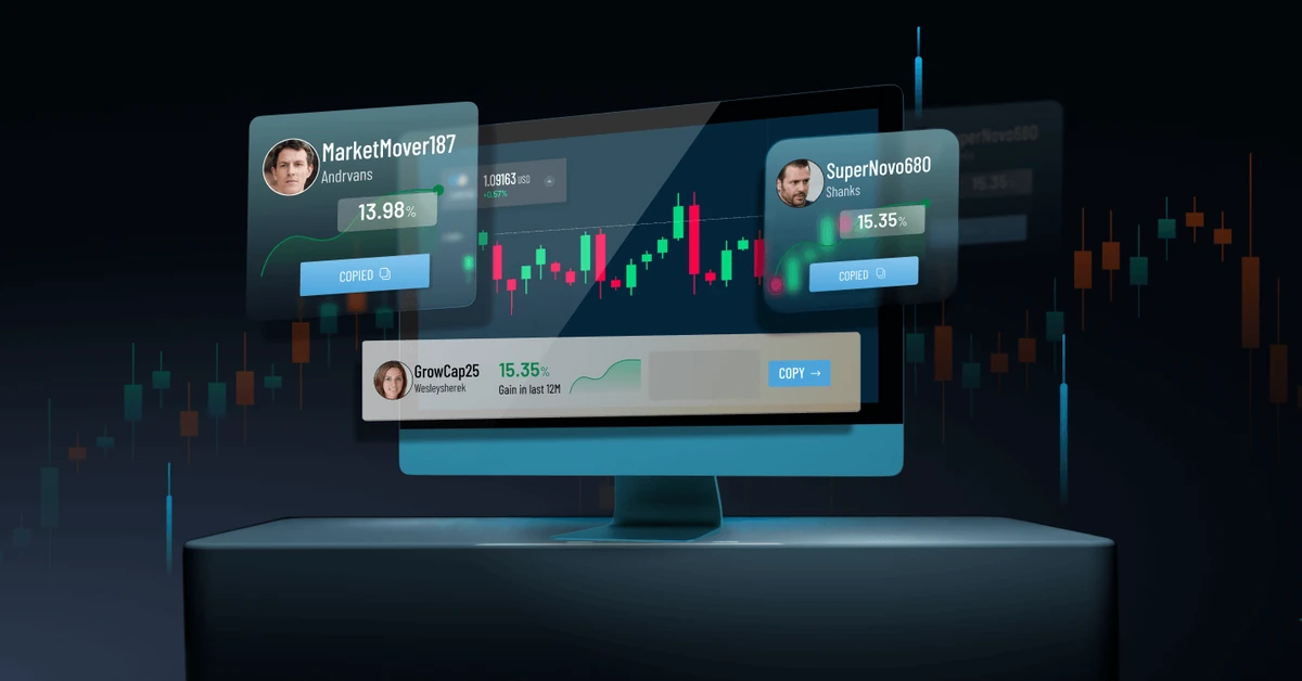 Trading and finance concept illustration — best day trading platforms for beginners