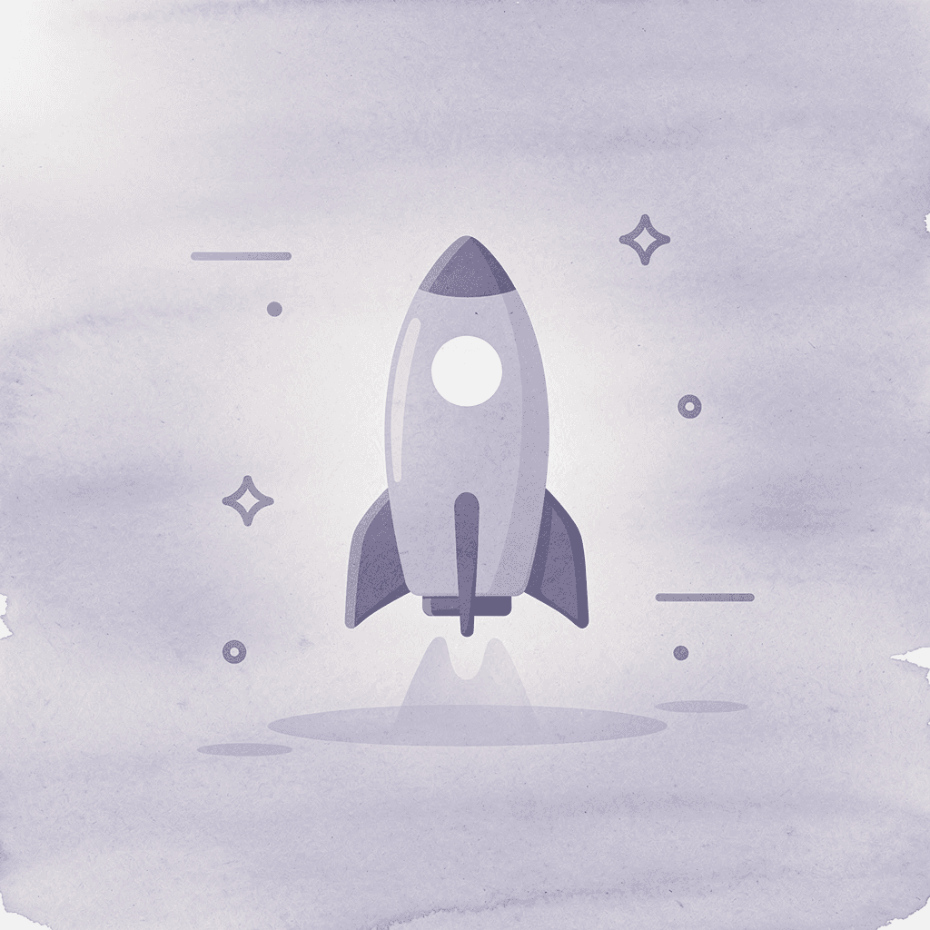 Rocket icon representing instant funding capabilities
