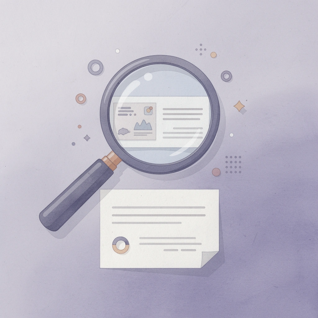 Magnifying glass examining trading rules and policies