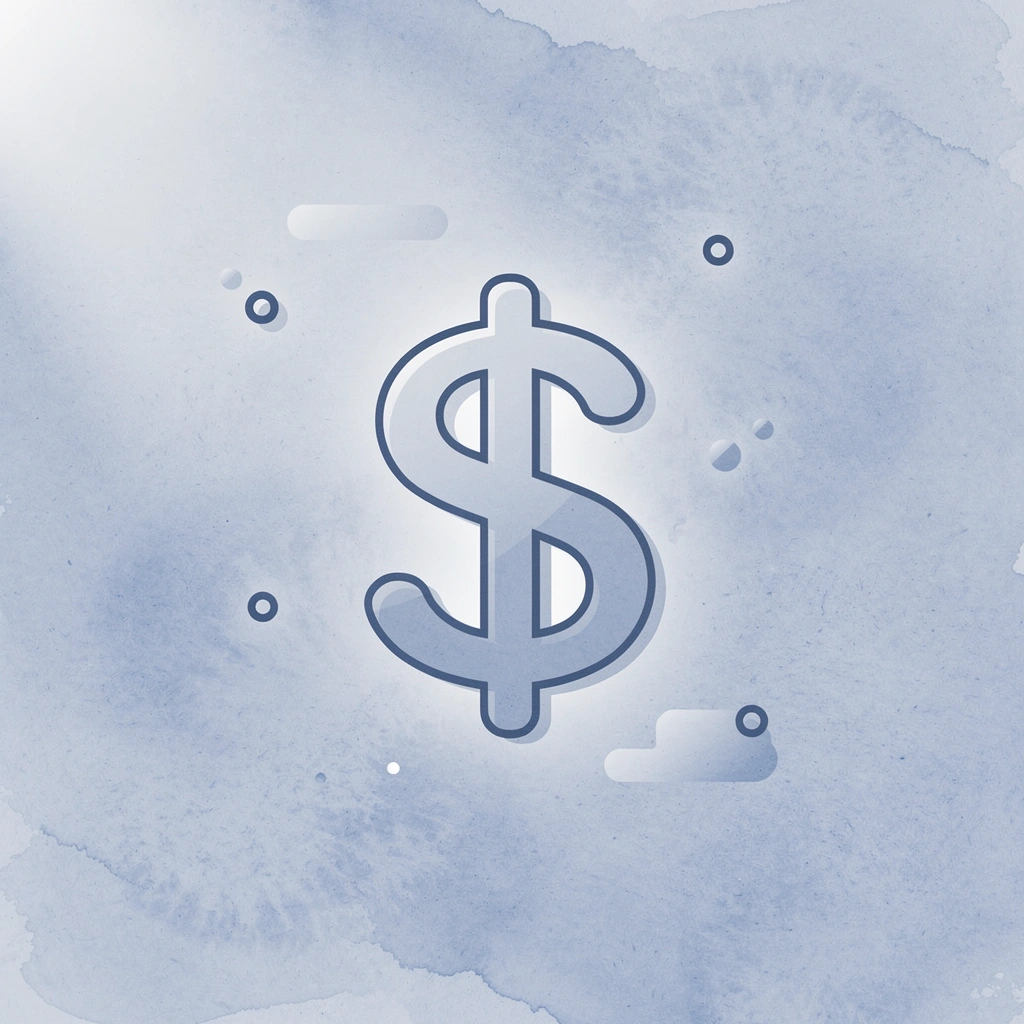 Dollar sign icon representing starting capital importance