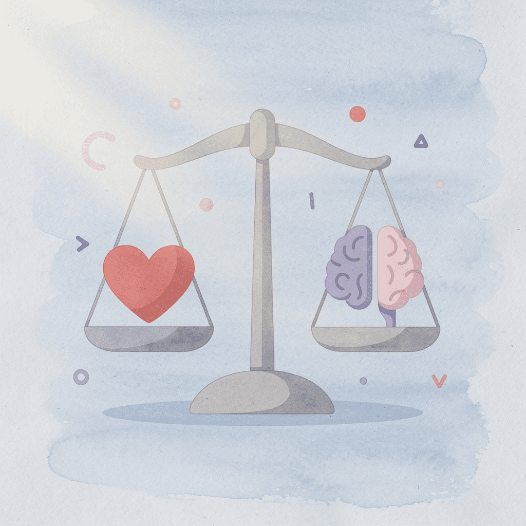 Balance scale comparing traditional margin constraints with trading freedom