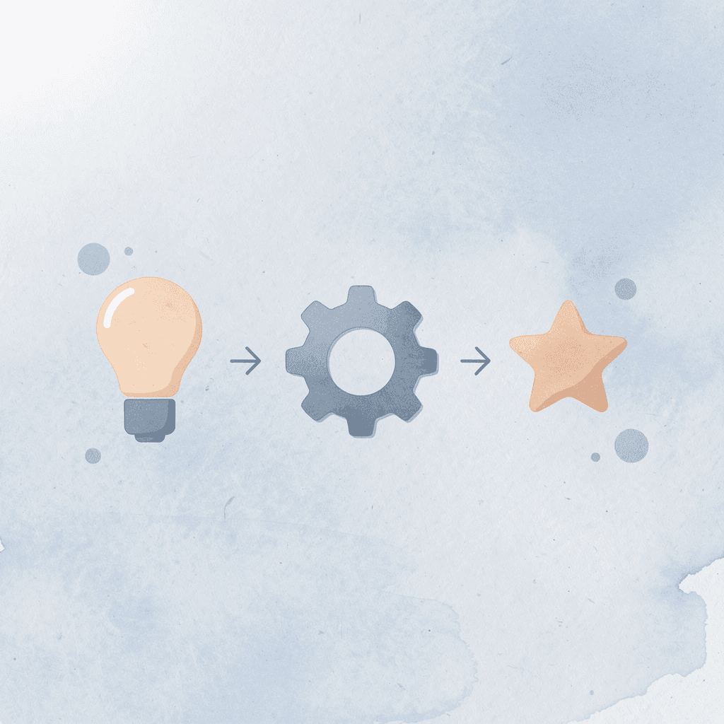 Three icons showing day trading process: buy, hold briefly, sell