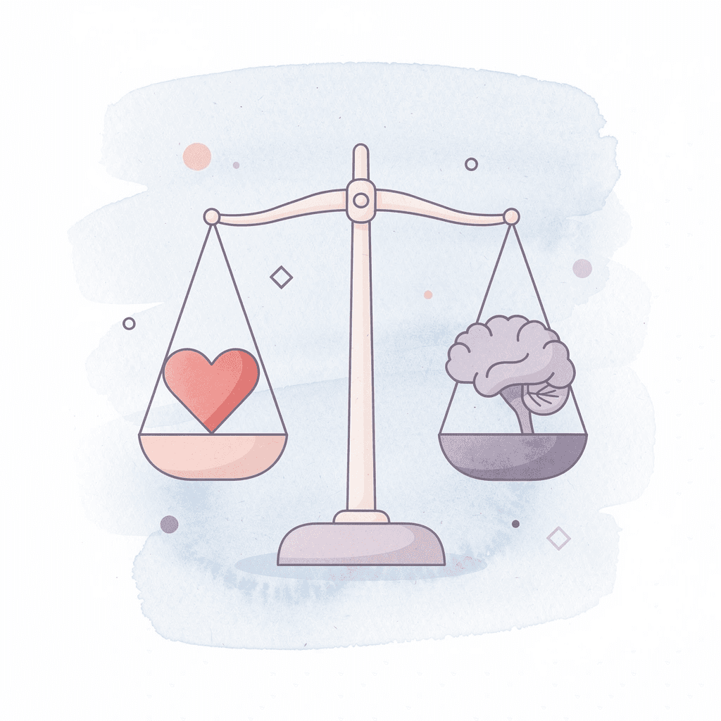 Balance scale comparing liquid markets versus illiquid positions