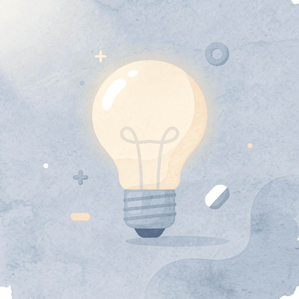 Lightbulb icon representing simple trading insight