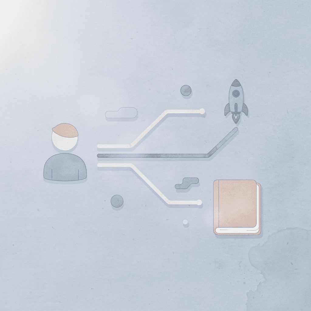 Icon showing traditional financing splitting into multiple paths