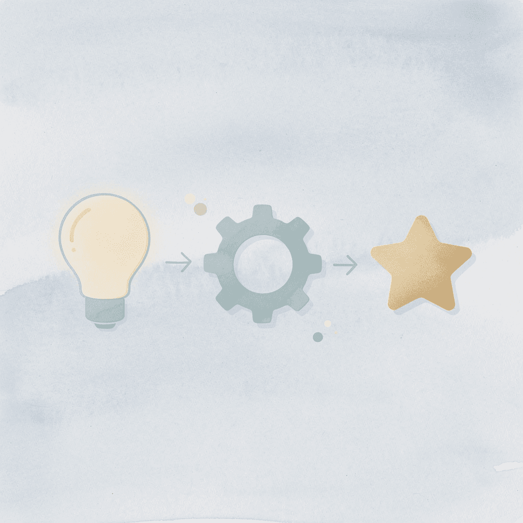 Three icons showing performance focus, flexibility, and faster payouts
