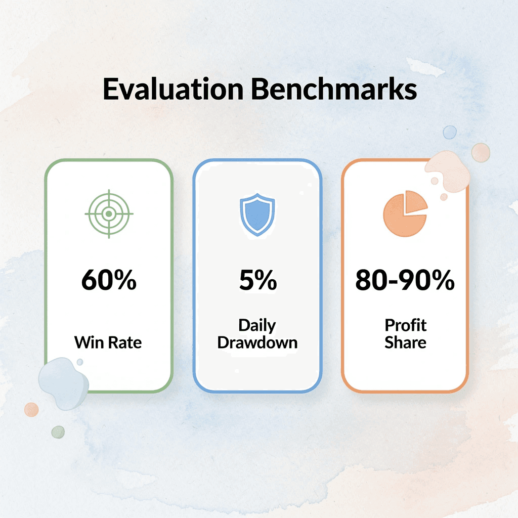 Key performance metrics for prop trading evaluation