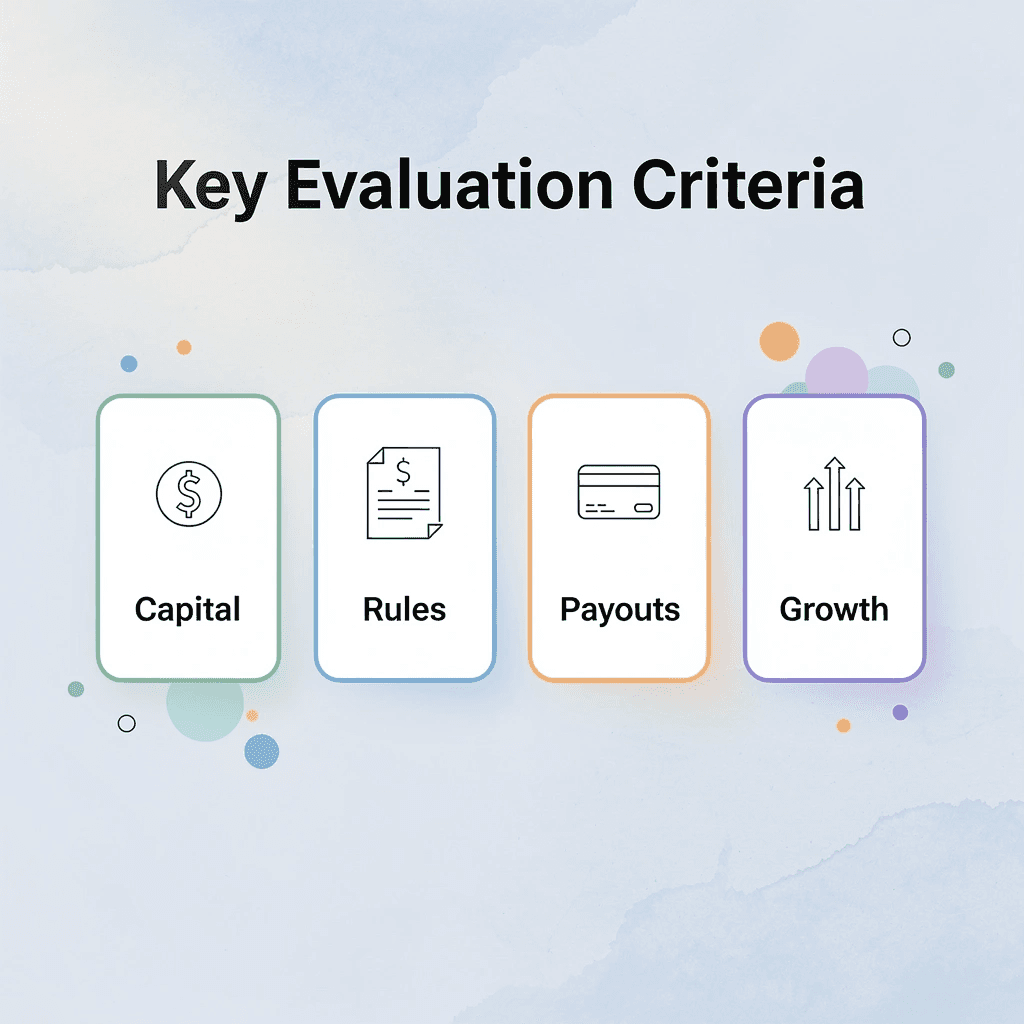 Four key criteria for evaluating forex prop firms