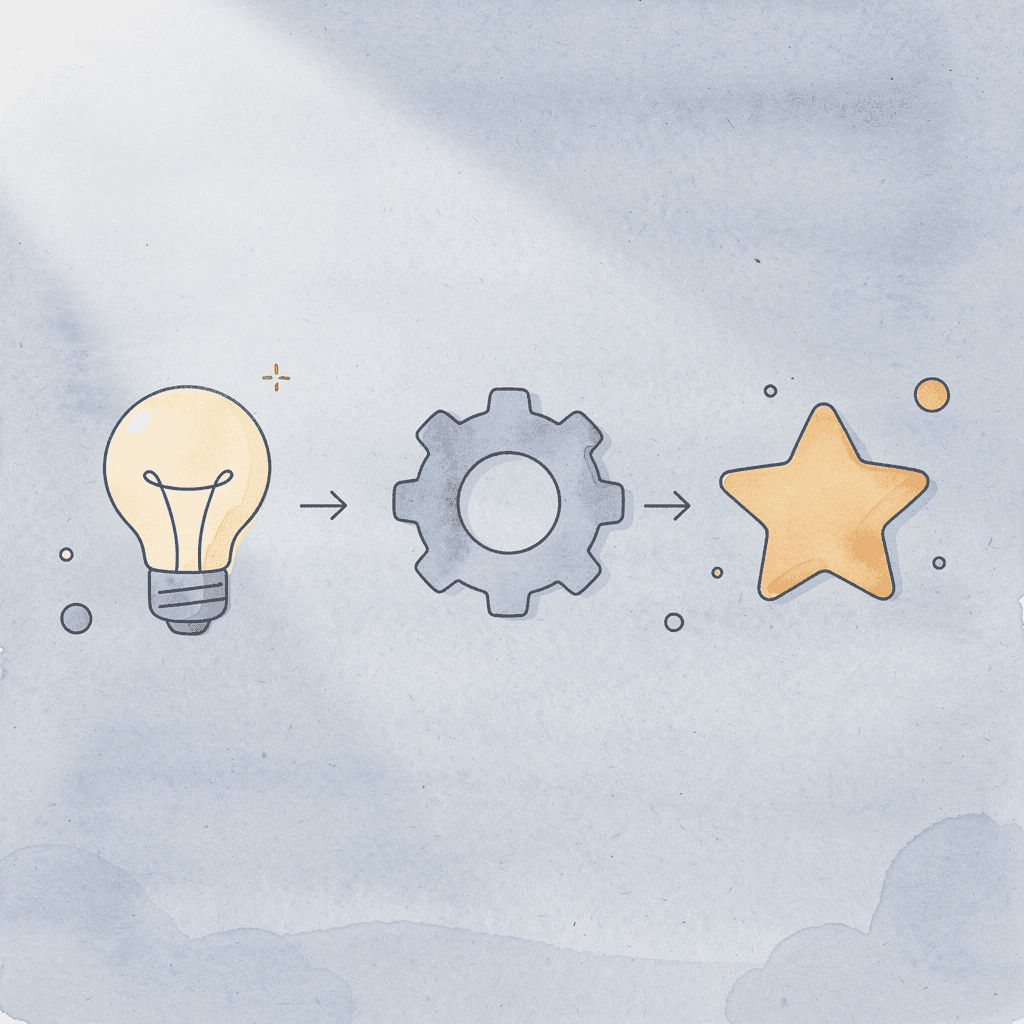 Three icons showing capital access, fair evaluation, and profit sharing