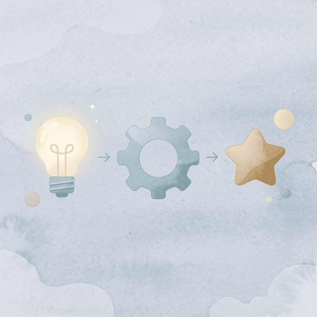 Three icons representing a disciplined profit-taking strategy