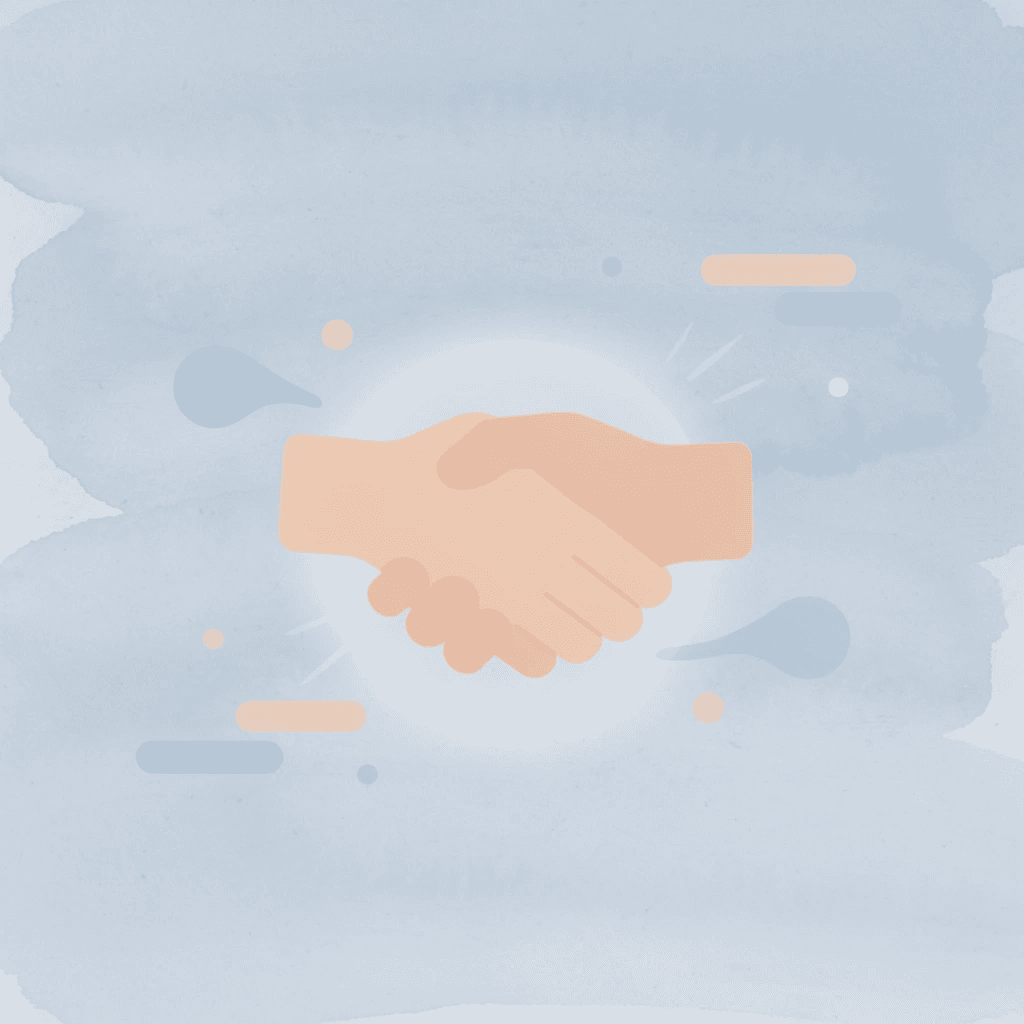 Handshake icon representing broker-investor relationship