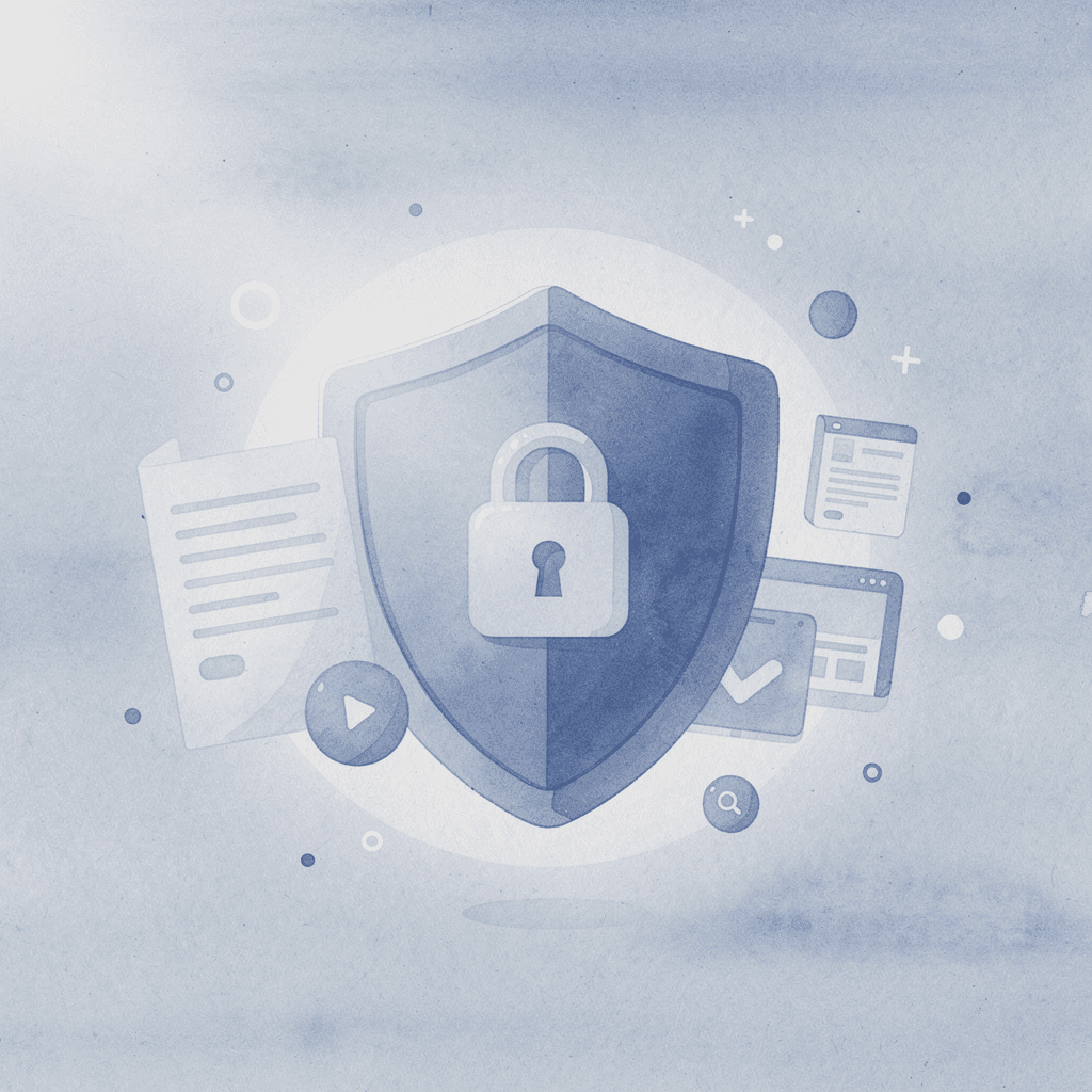 Shield protecting financial assets representing responsible margin trading