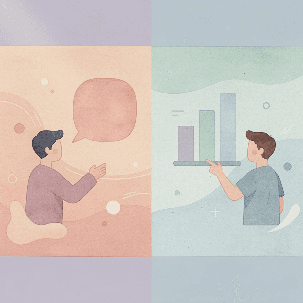 Split scene showing contrast between underfunded and well-funded trading