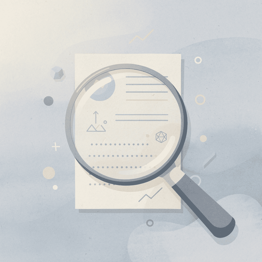 Magnifying glass examining crypto trading platforms