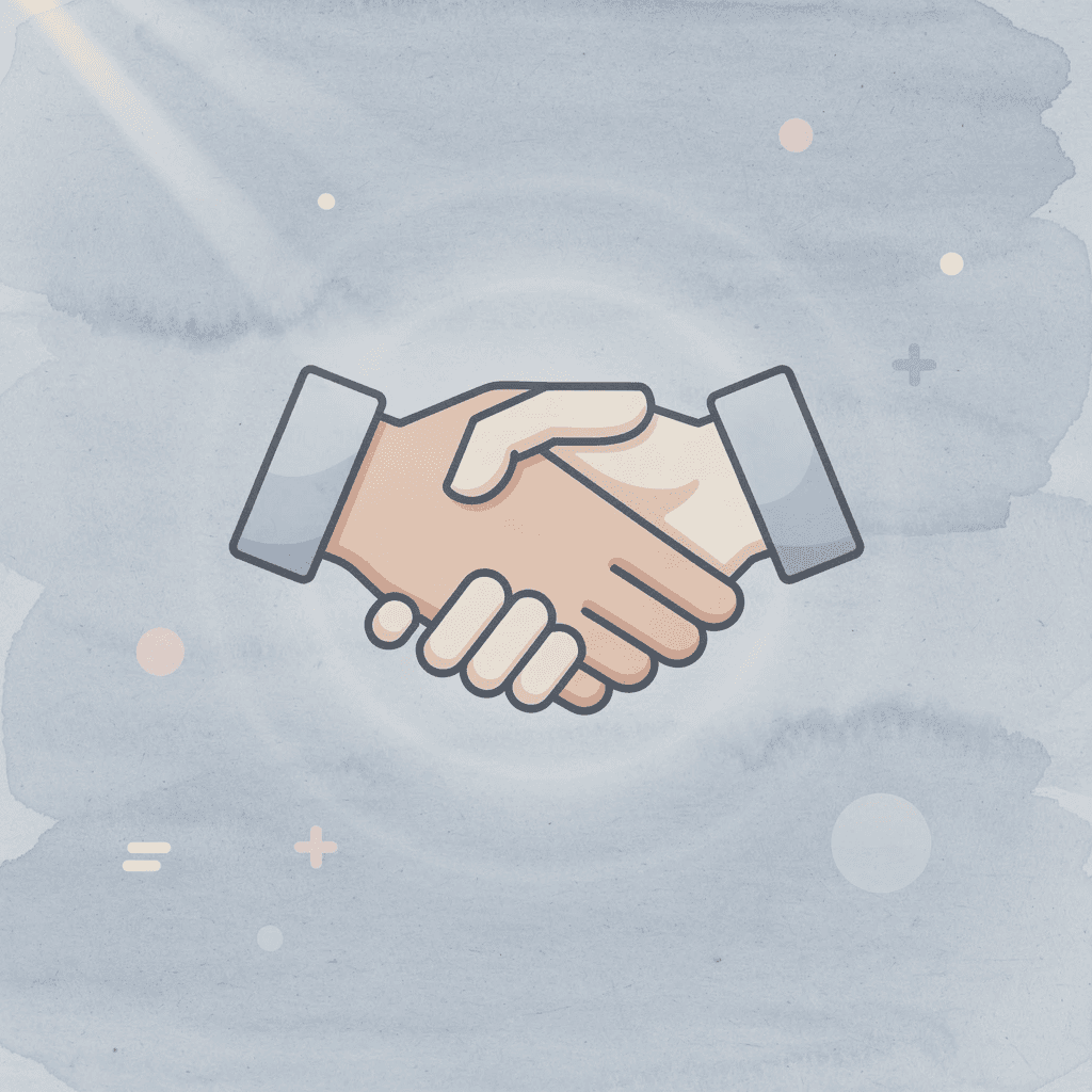  Handshake icon representing margin loan agreement