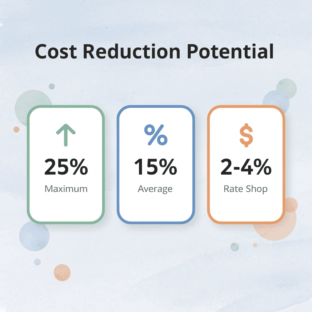 Statistics showing margin interest cost reduction potential