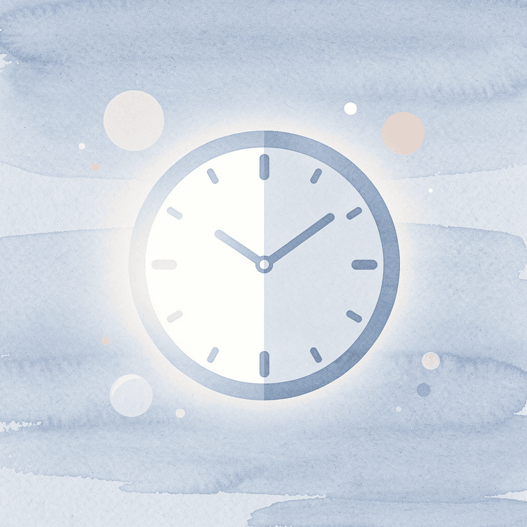 Clock icon representing time eroding profits through compound interest