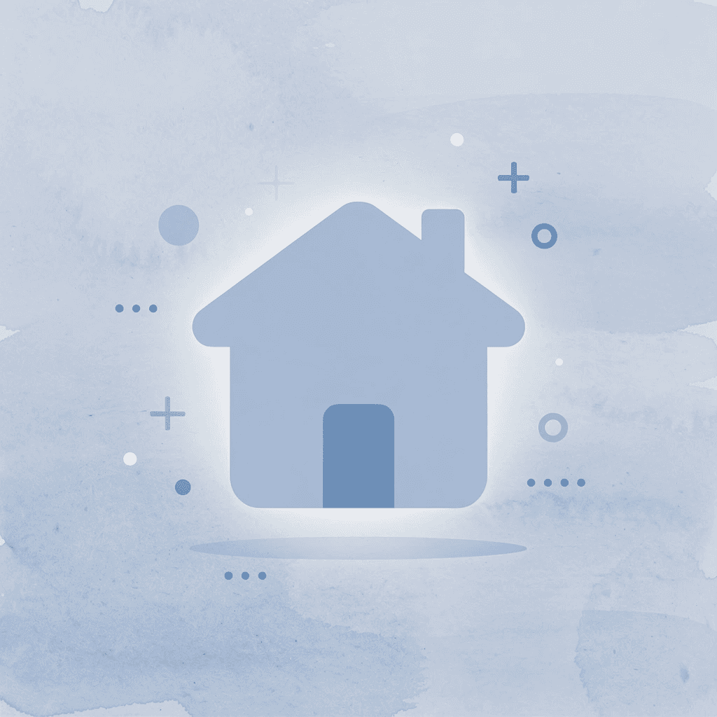 House icon representing home trading setup