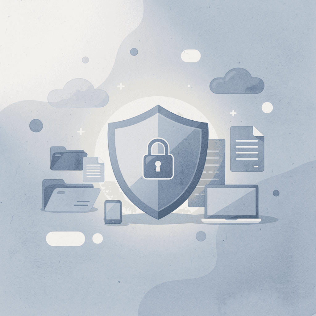 Shield protecting investment assets from market volatility