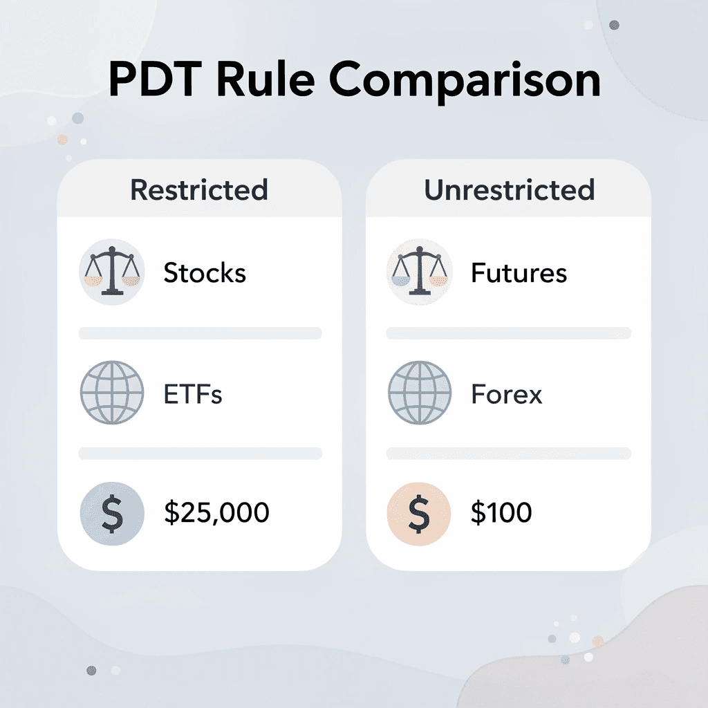 Comparison chart showing restricted vs unrestricted trading markets