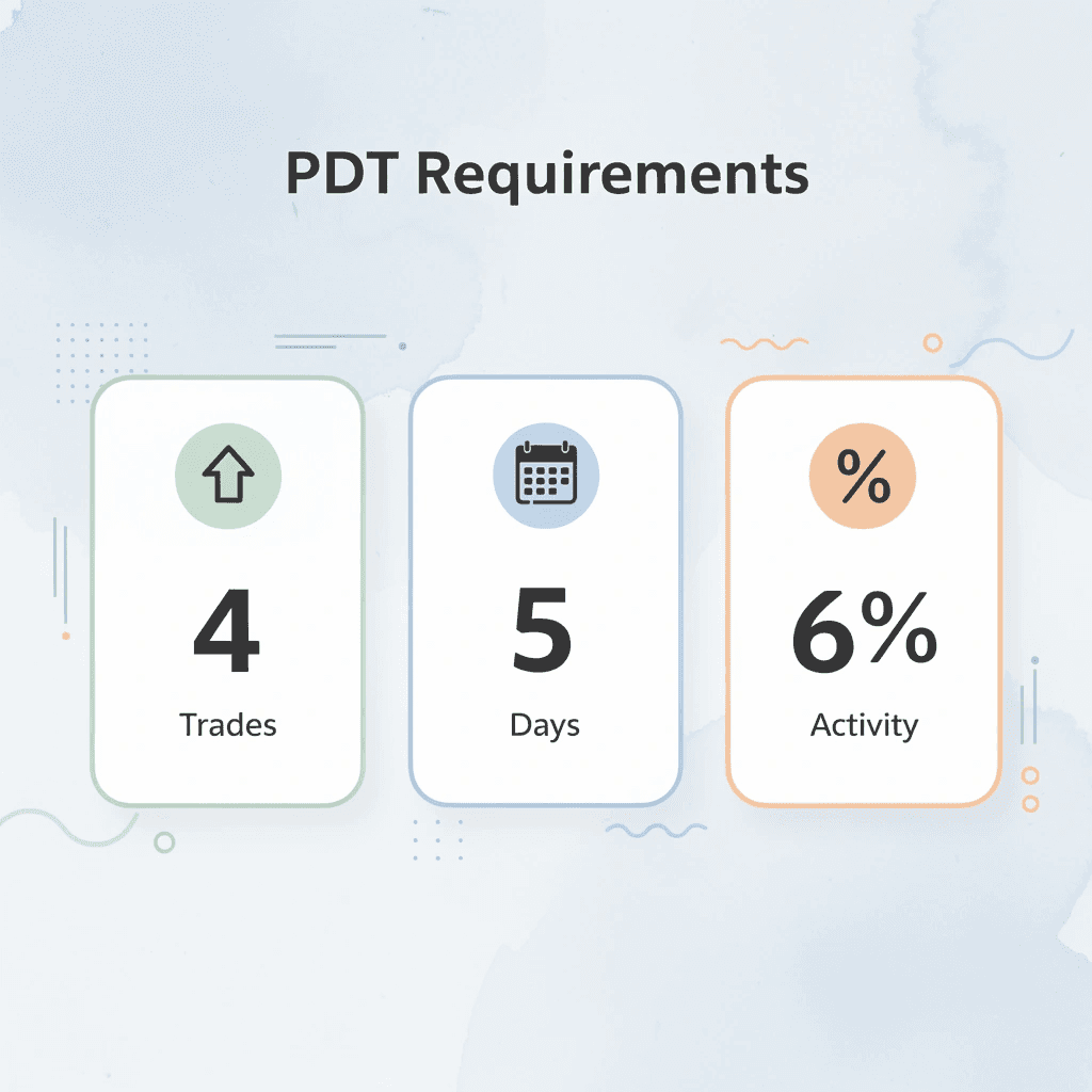 Infographic showing pattern day trader requirements