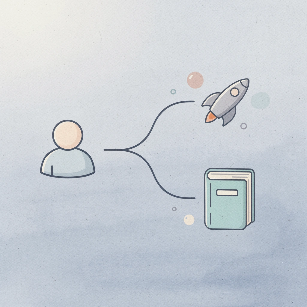 Trading path splitting into success and failure routes