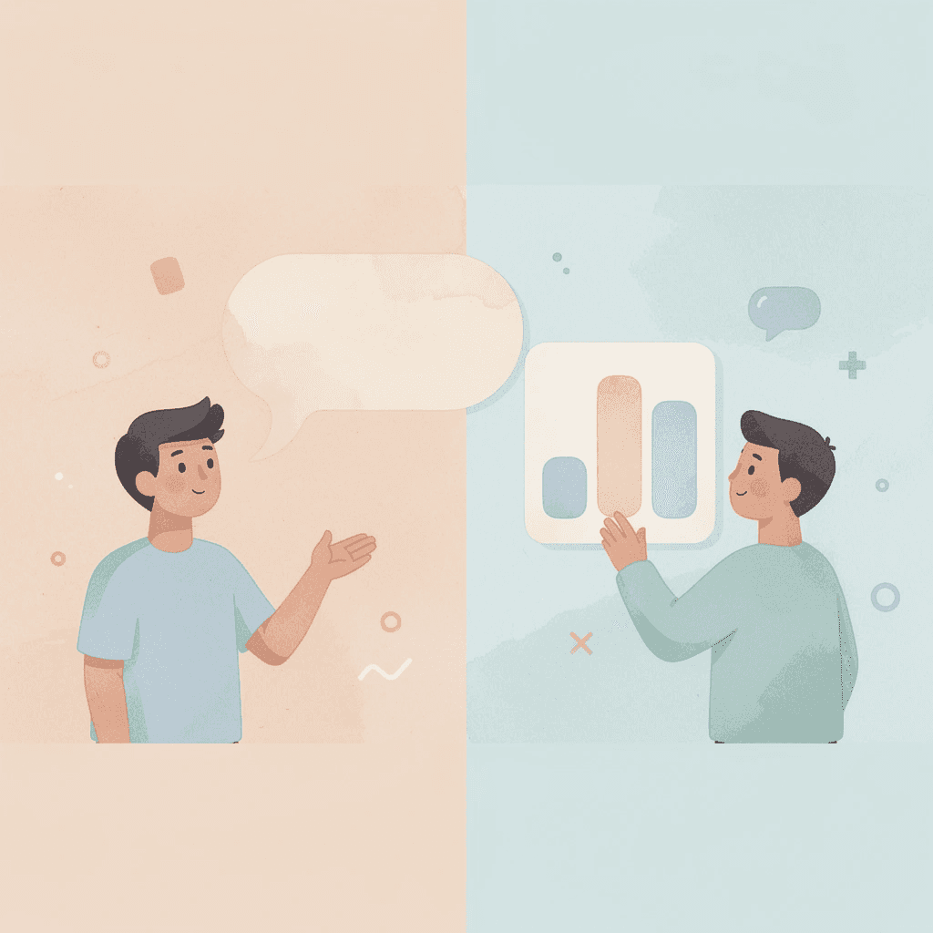 Illustration contrasting day trading versus long-term investing approaches
