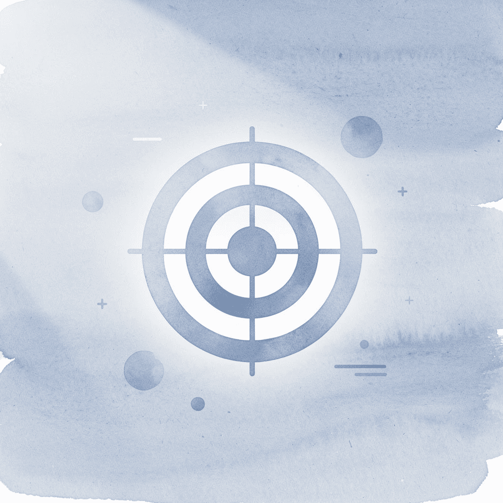 Target icon representing focused trading strategy