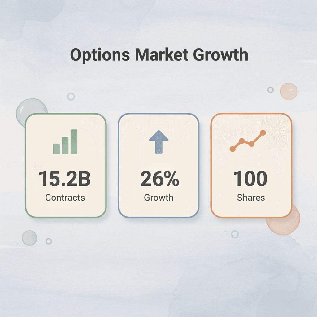  Infographic showing options market statistics