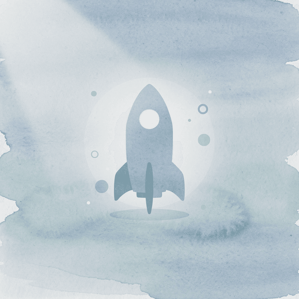  Rocket icon representing trading growth and capital launch