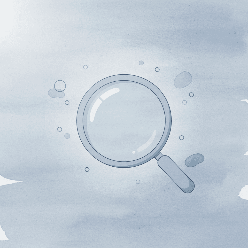 Magnifying glass icon representing daily liquidity monitoring