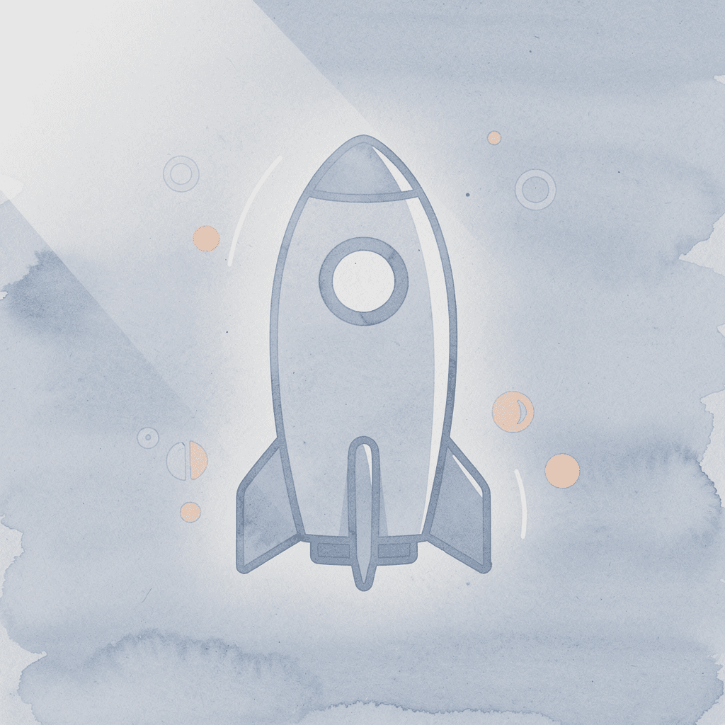 Rocket icon representing trading opportunity launch