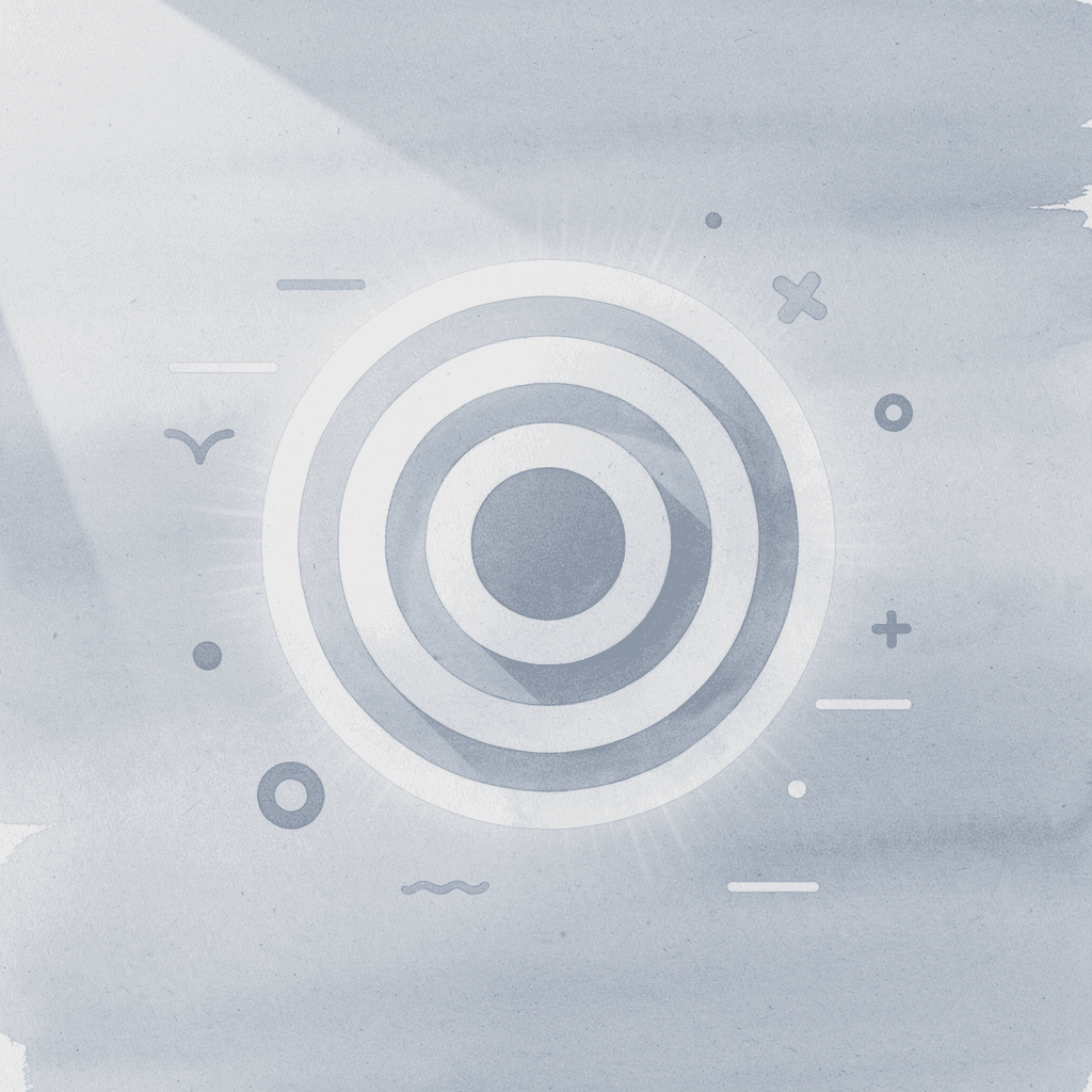 Target icon representing focused trading strategy