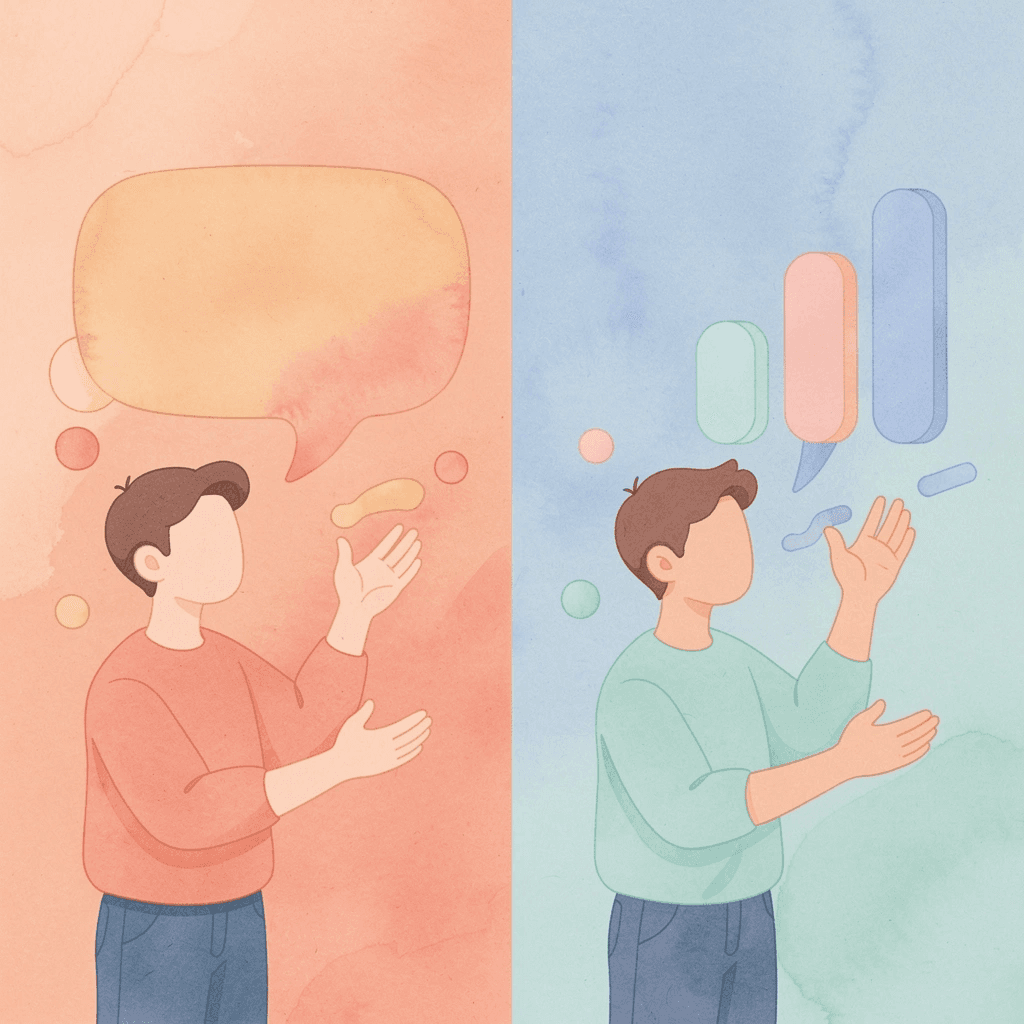  Scene illustration showing contrast between rigid and flexible trading approaches