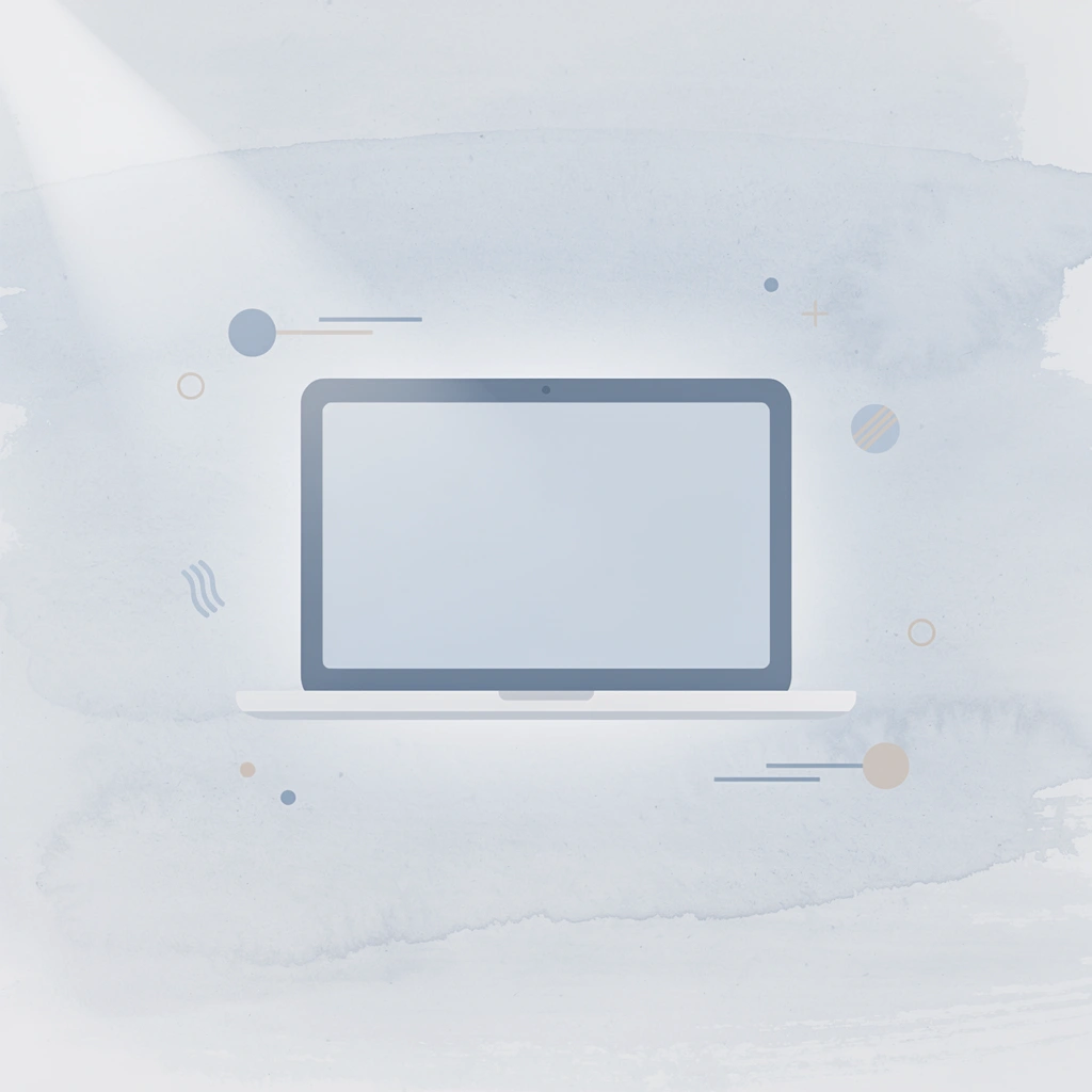 Laptop icon representing simulated forex trading platform