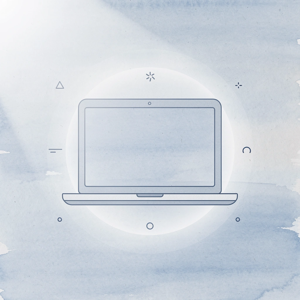 Laptop icon representing forex simulator training tool